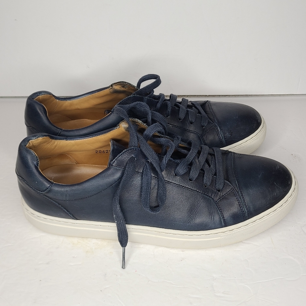 B47 Magnanni Brown Leather Sneakers Size 10.5